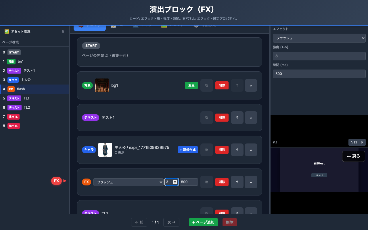 演出ブロック